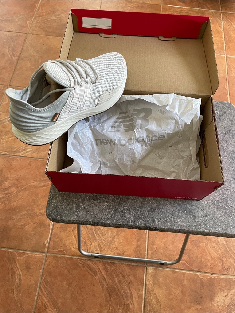 New Balance Women's White Lightweight Athletic Sneakers